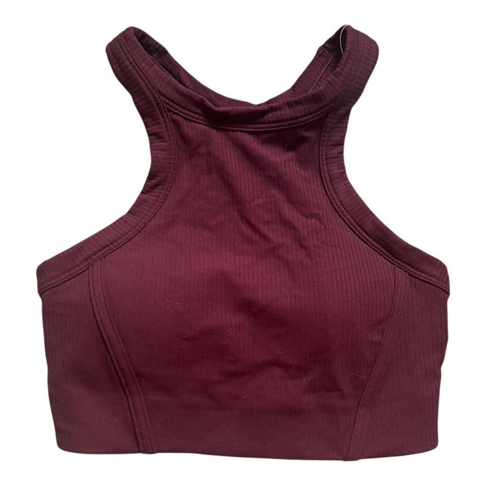 Lululemon Athletica Ribbed Nulu High Neck Yoga Bra Light Support - Size 4